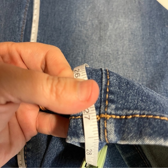 Curve Appeal High Rise Skinny Jeans Dark Blue Women’s  Size 12 - Picture 13 of 13